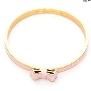 Kate Spade New York Pink and Gold Bow Bracelet